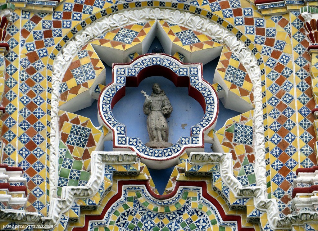 Detail of The Church of San Francisco Acatepec