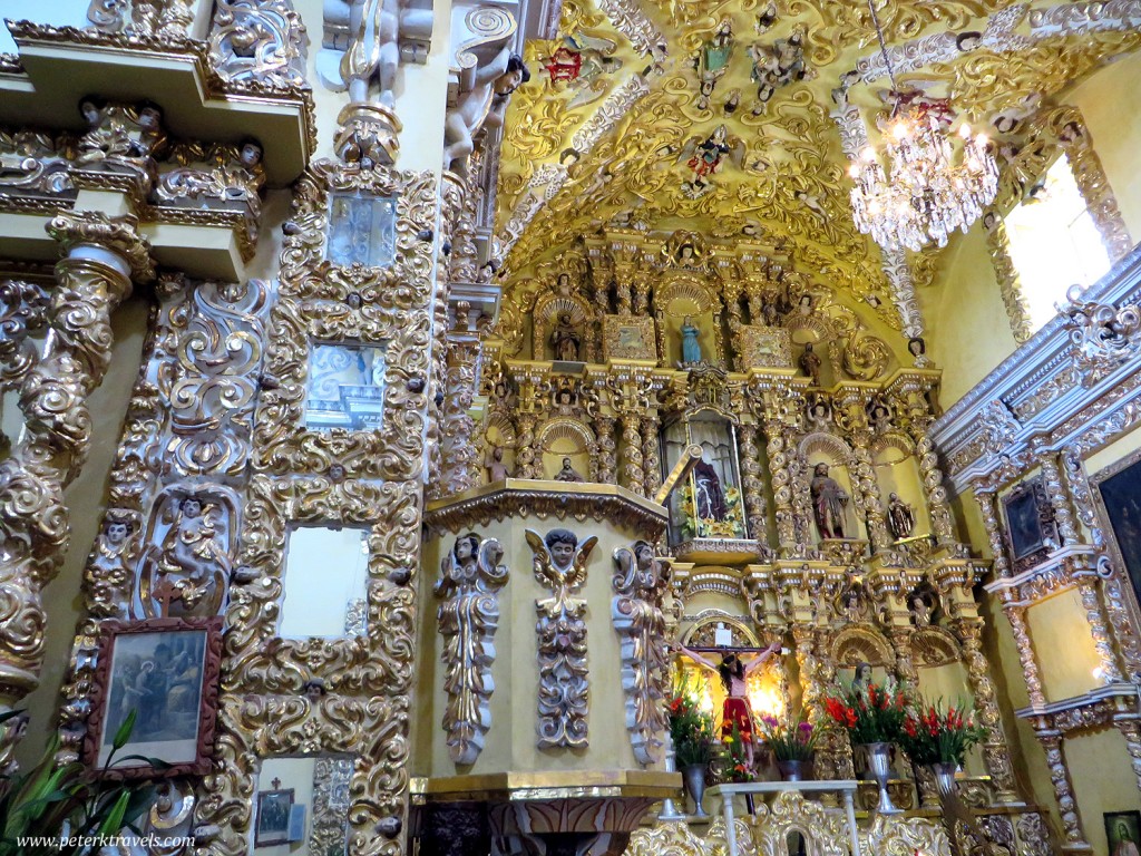 Interior of the Church of San Francisco Acatepec