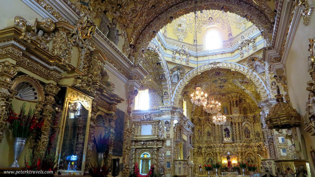 Interior of the Church of San Francisco Acatepec