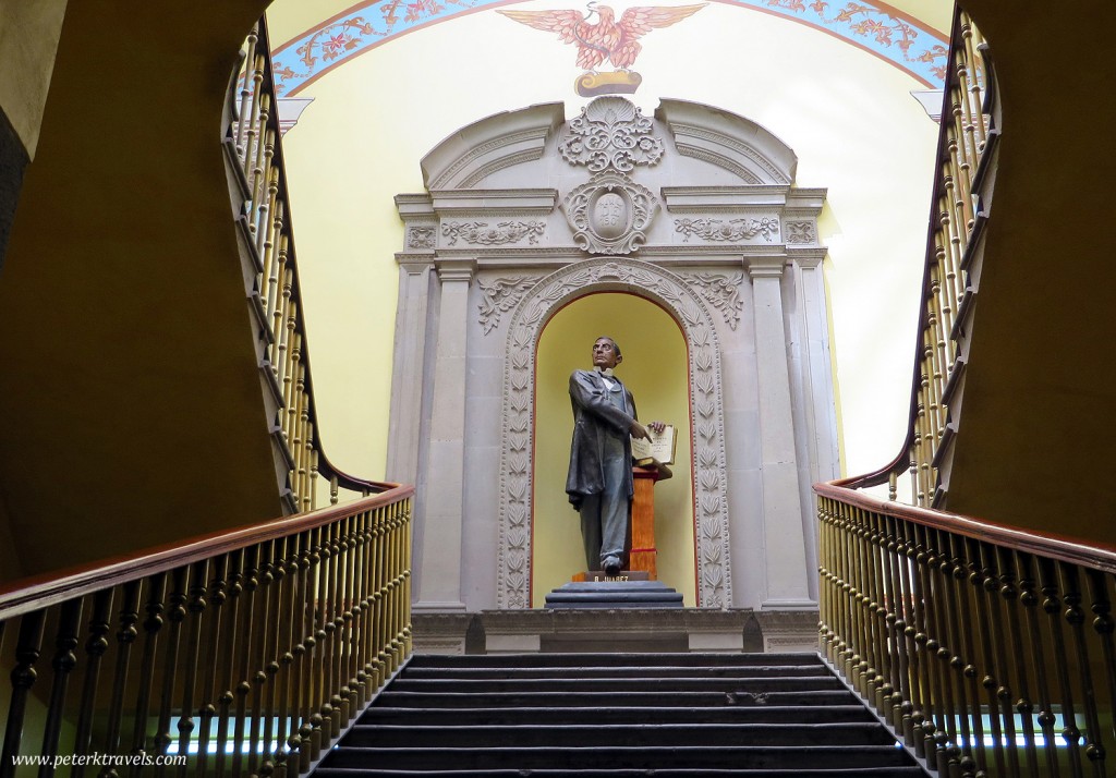 Benito Juarez Statue Inside Ex-Legislative Palace, Tlaxcala