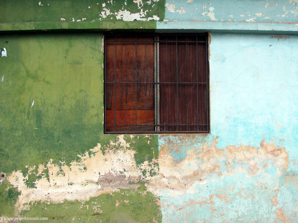 Blue and Green Wall