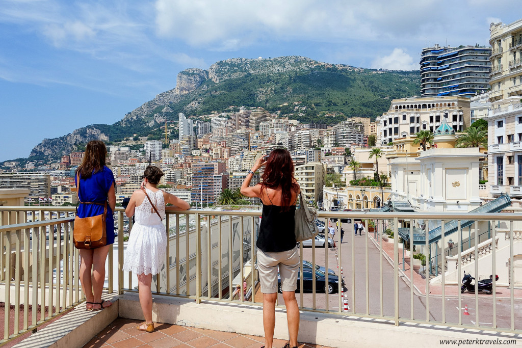 Tourists take photos in Monaco