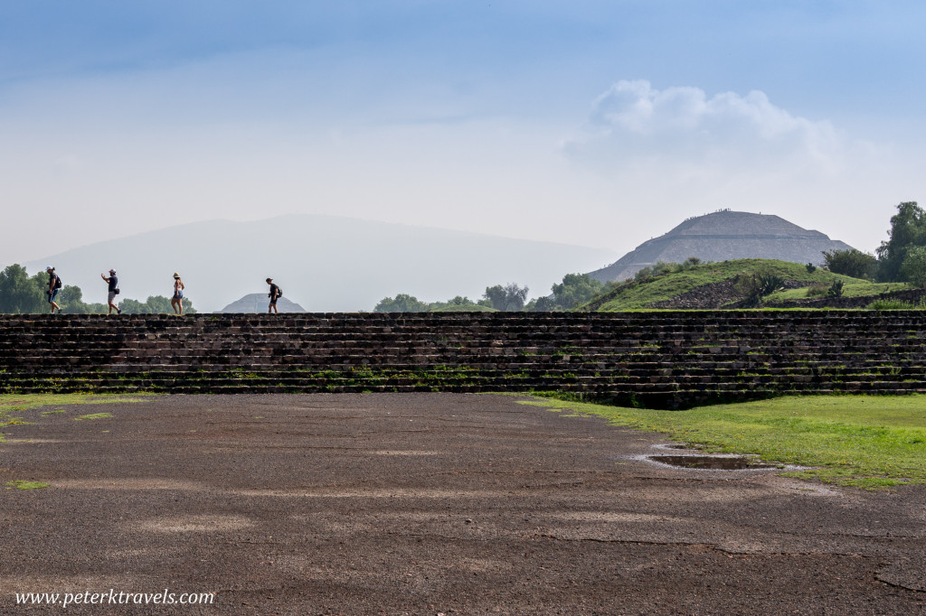 Tourists and Pyramids, Teotihuacan.