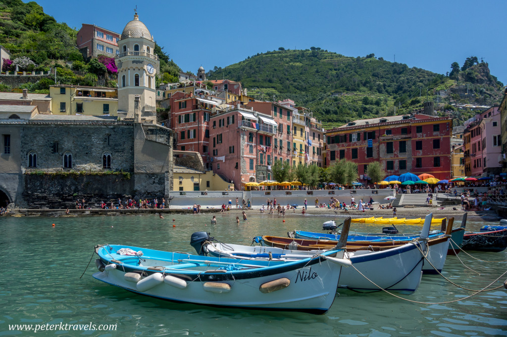 Harbor in Vernazza, Italy.