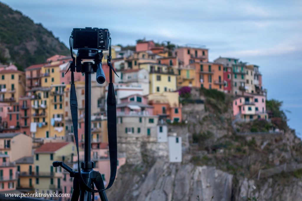 Taking a photo of Manarola