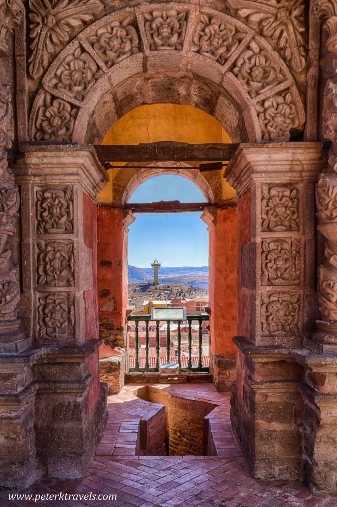 View of Potosi from inside the Torre de la Compañía de Jesús