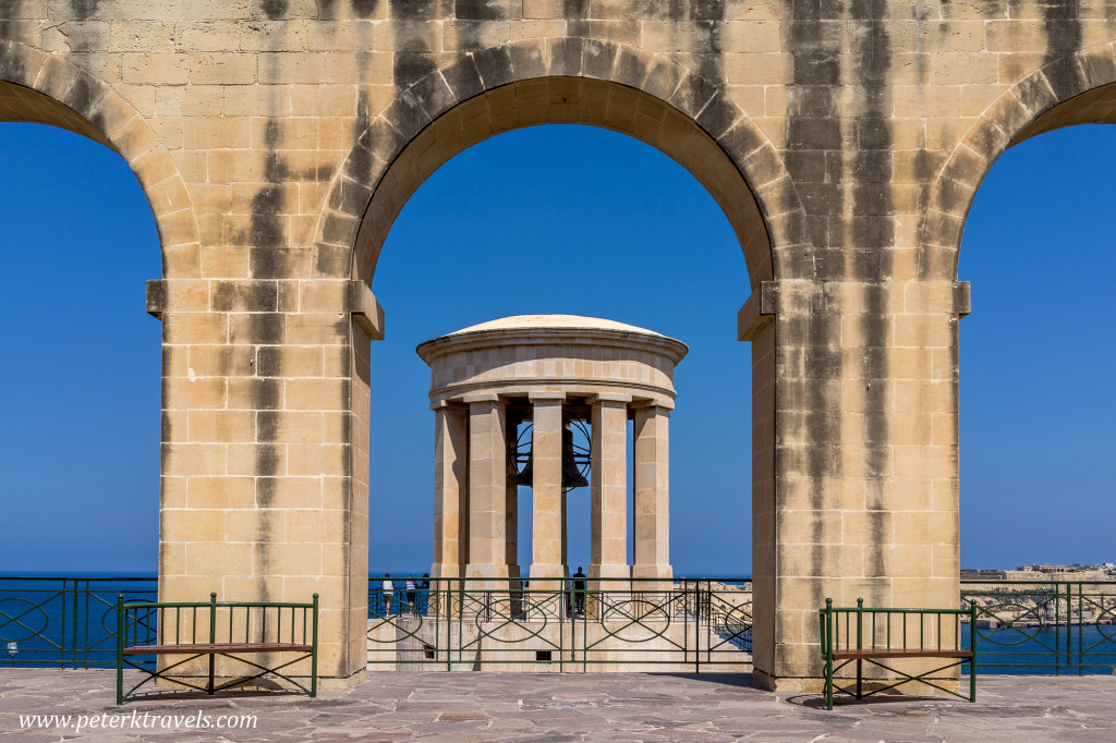 Siege Bell, Valletta, Malta.