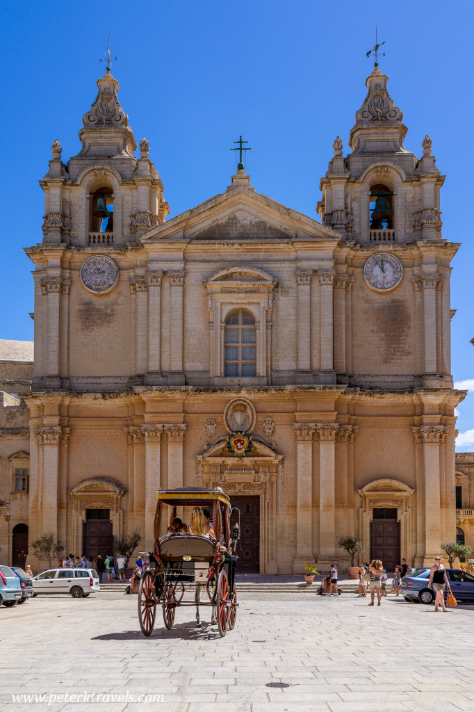 St. Paul's Cathedral, Mdina, Malta.