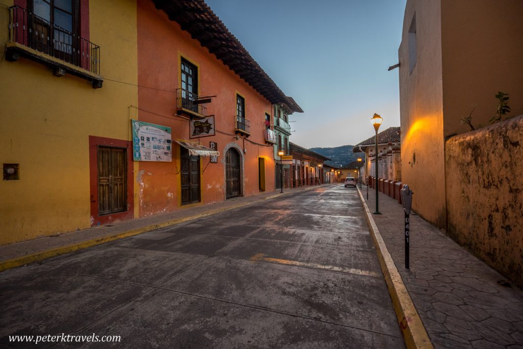 Early morning street, Zacapoaxtla, Puebla.