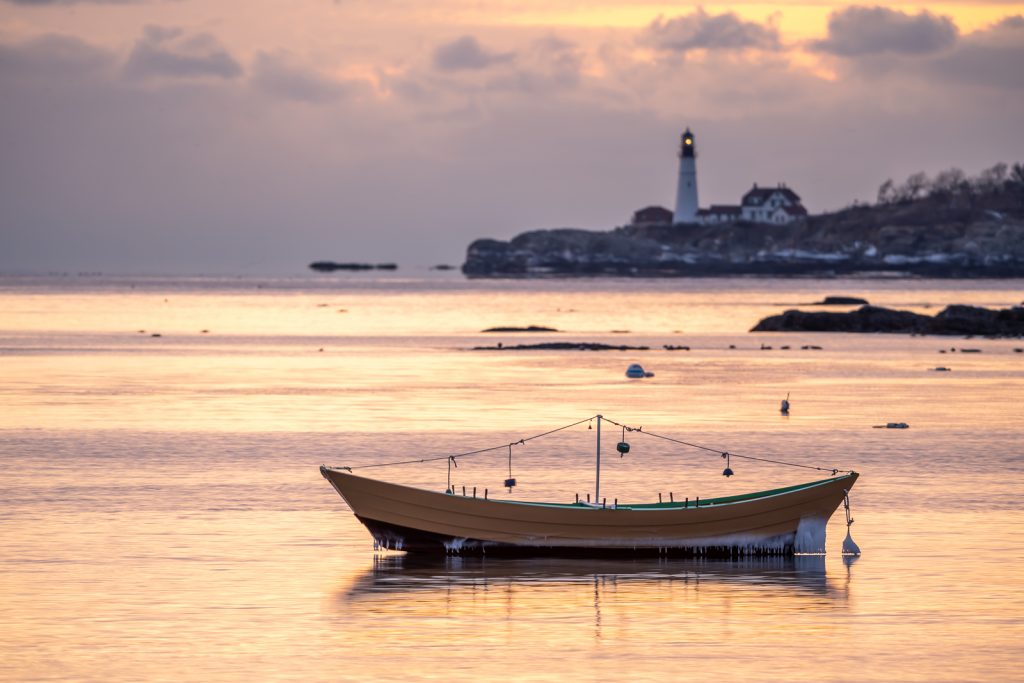 Portland Head Light and a Dory