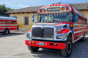 Chicken buses, Antigua Guatemala