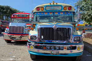 Chicken buses, Antigua Guatemala