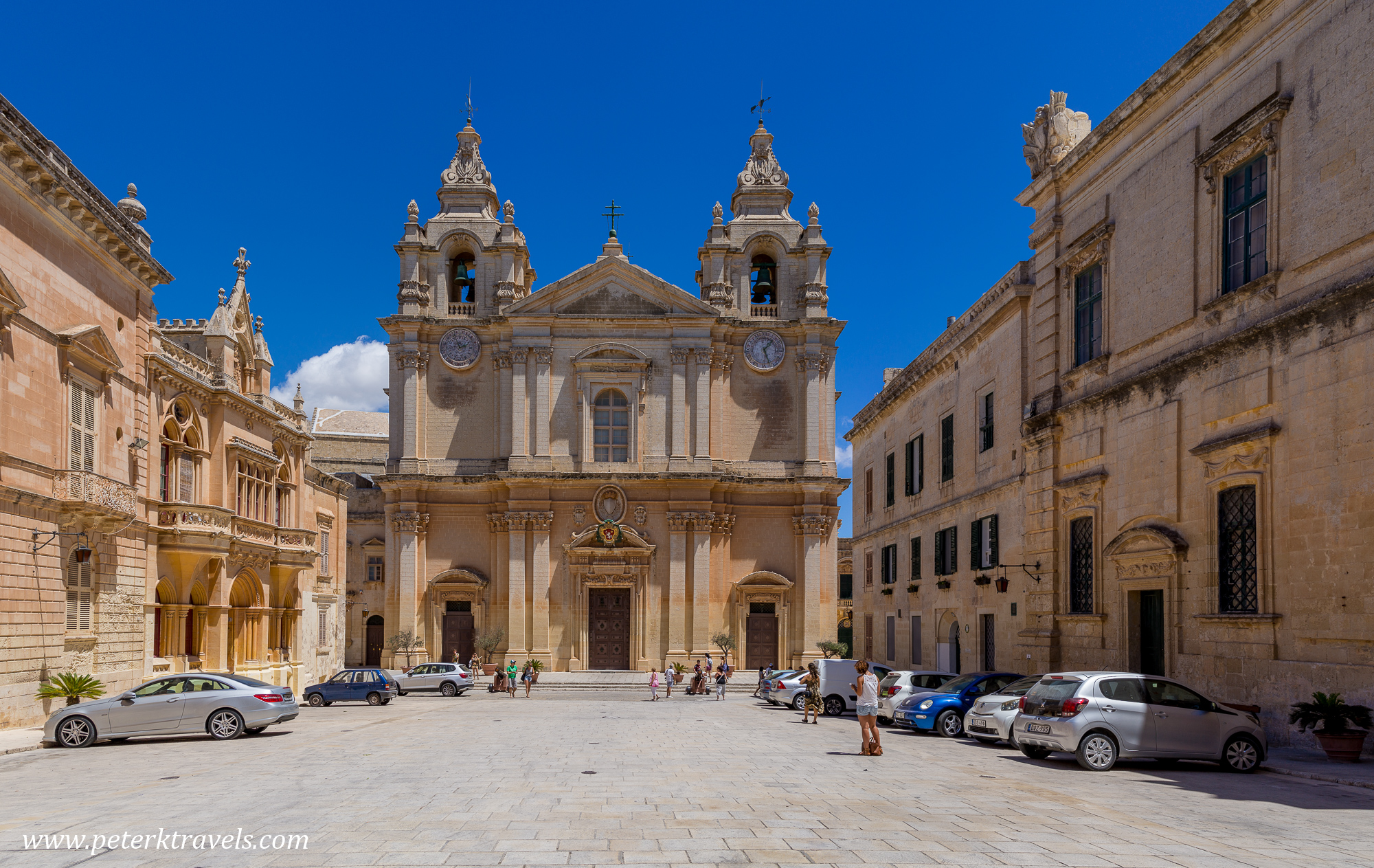 St. Paul's Cathedral, Mdina, Malta.